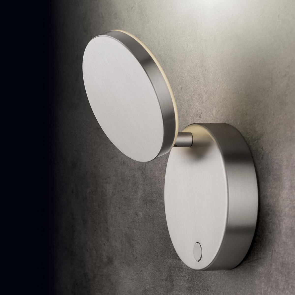Holtkötter Plano WD LED Wandleuchte, mit Tastdimmer, Aluminium matt