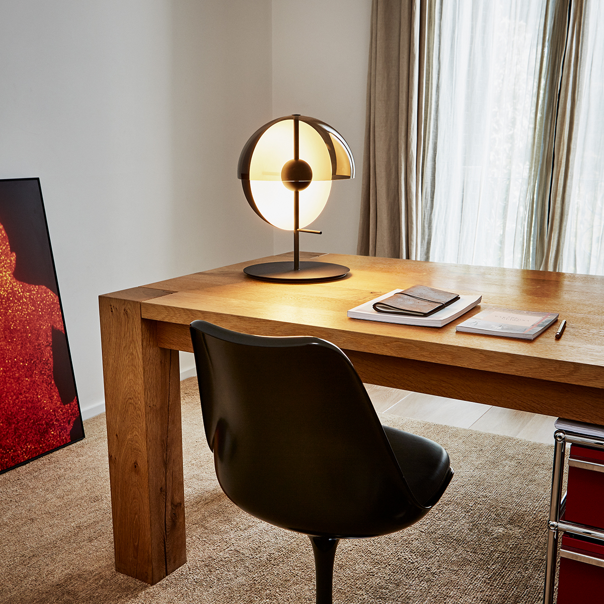 Marset Theia M LED Tischleuchte, schwarz