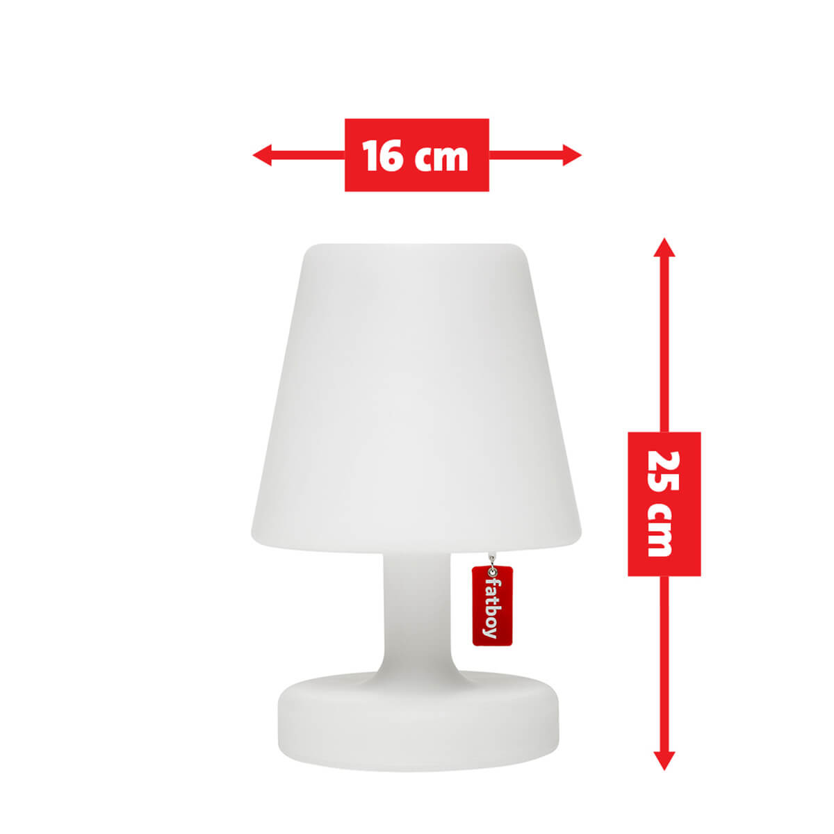 Fatboy Edison the Petit LED Akkuleuchte, Maßzeichnung