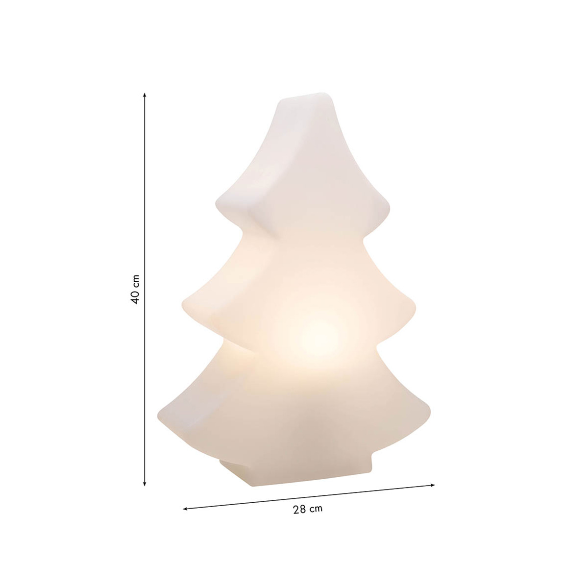 8 seasons design Shining Tree Dekoleuchte, Maßzeichnung
