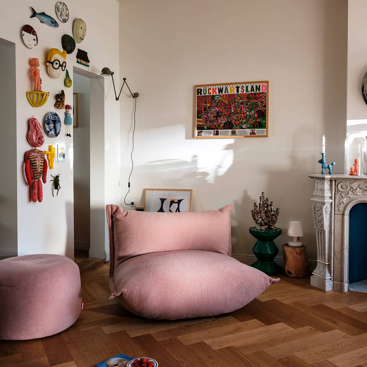 Fatboy The BonBaron Sherpa Sessel, Pinky Promise (pink)