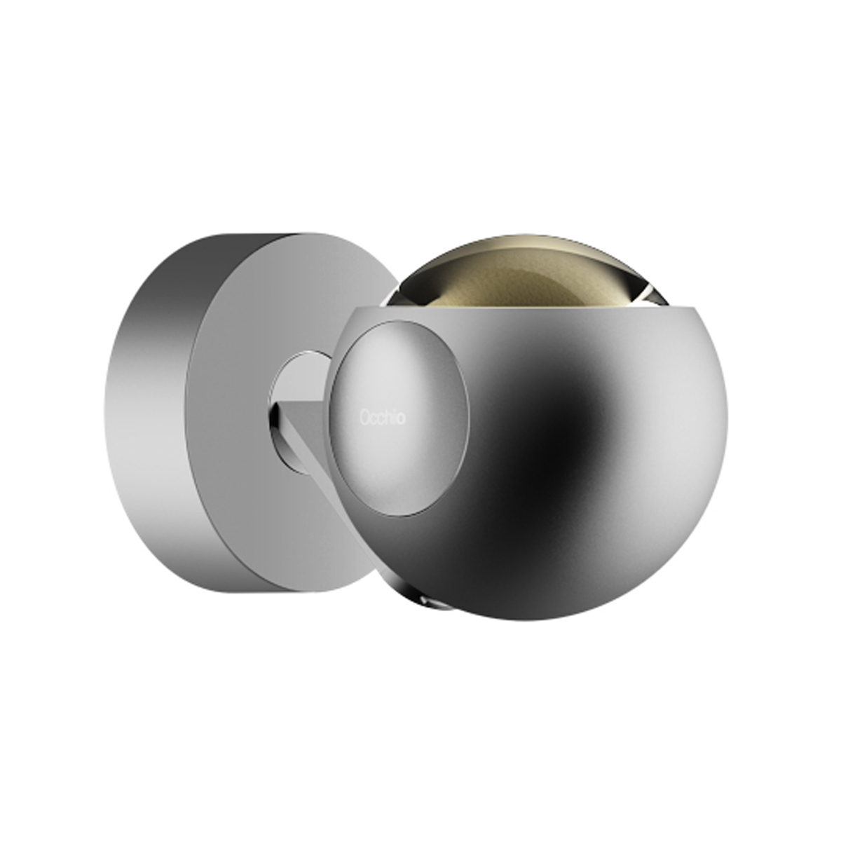 Occhio io 3d pico up C Wand- / Deckenleuchte, 2700 K, Chrom matt