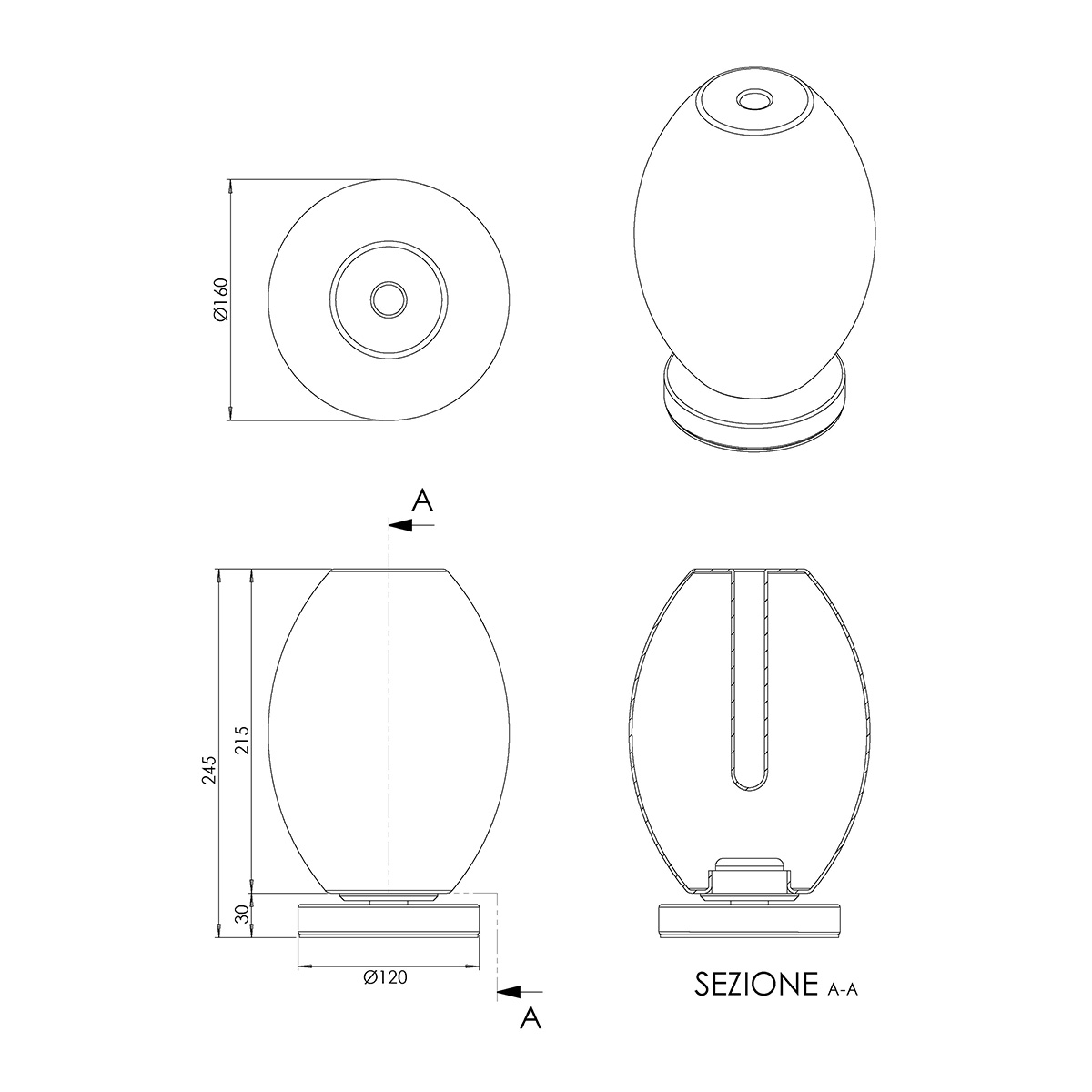 Tully LED Tischleuchte & Vase