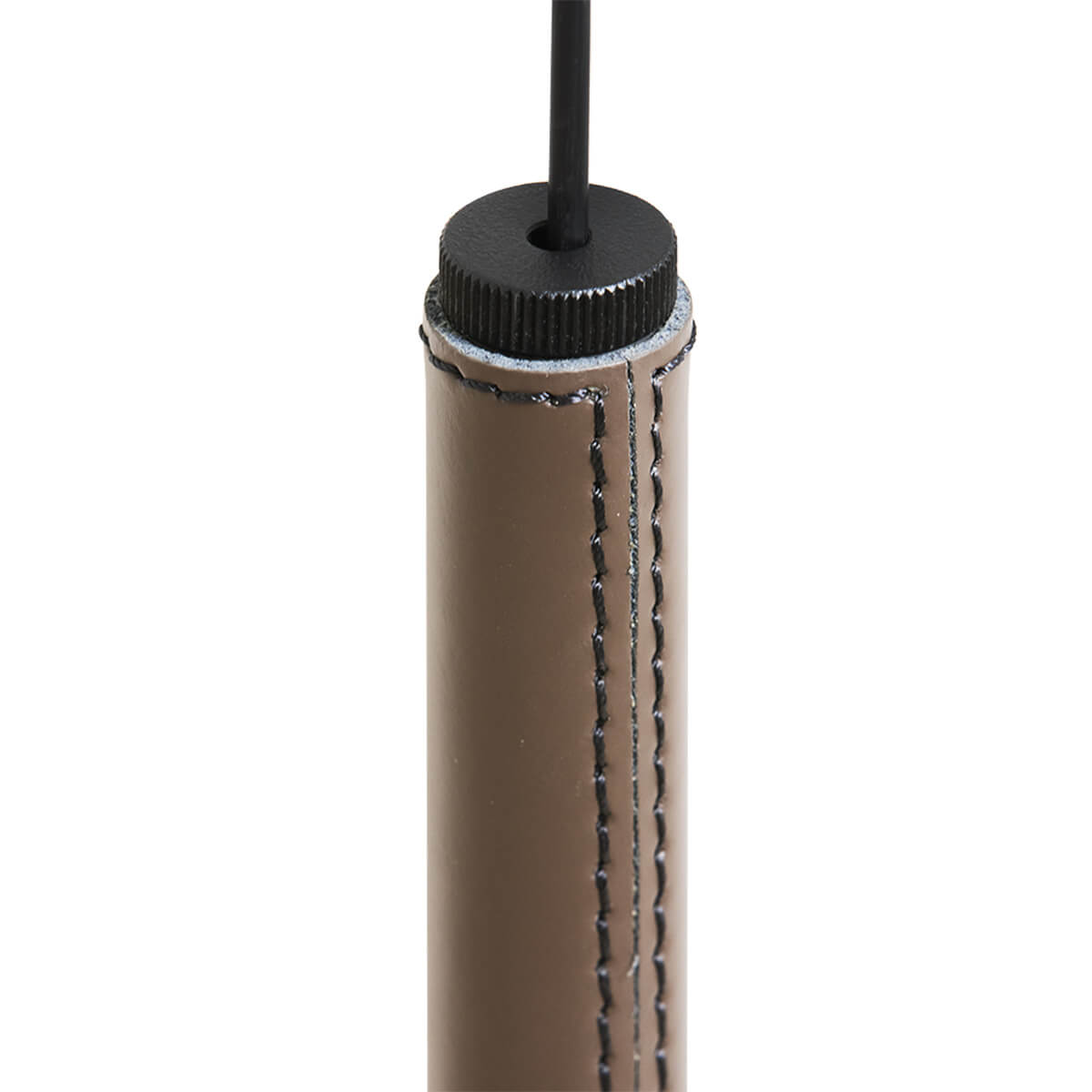 Nemo Swan LED Parete, schwarz matt, Gegengewicht aus Leder