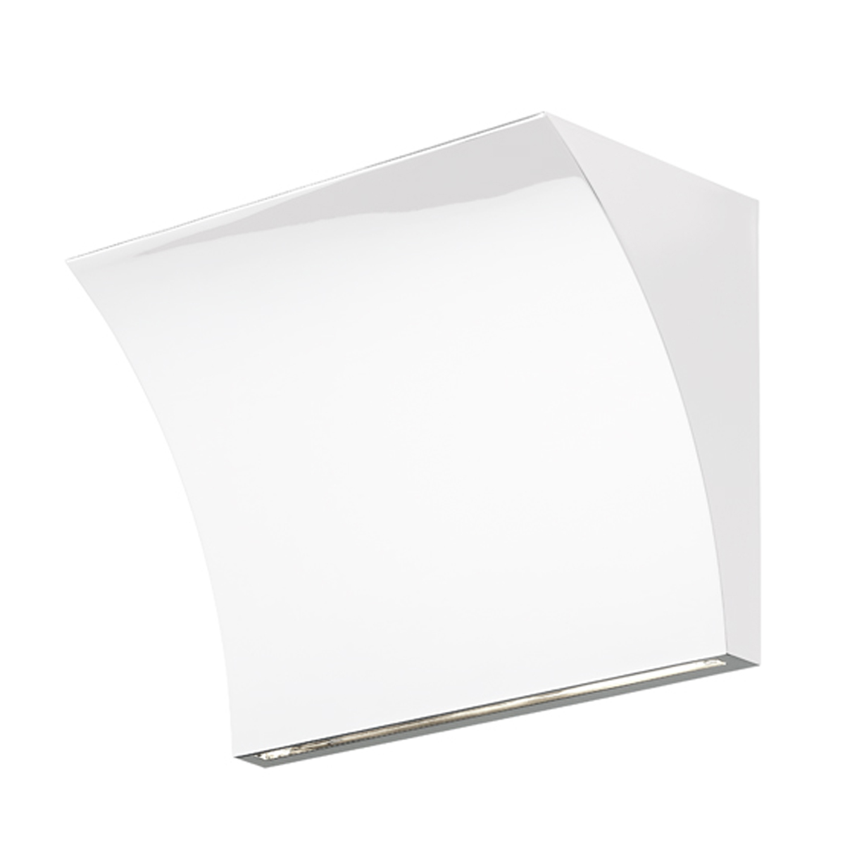 Flos Pochette Up/Down LED Wandleuchte, weiß glänzend