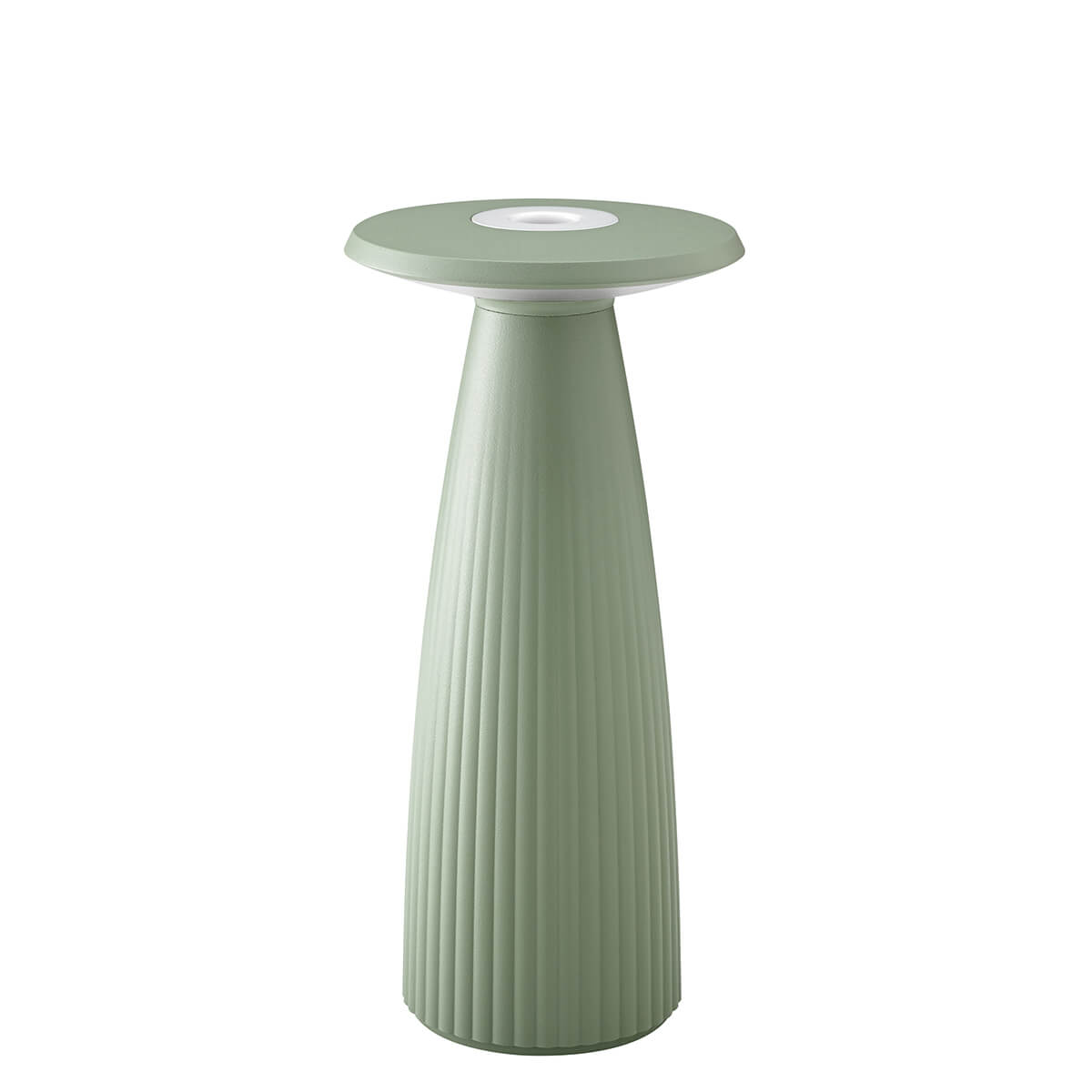 Sigor Nuflair LED Akkuleuchte & Vase, salbeigrün