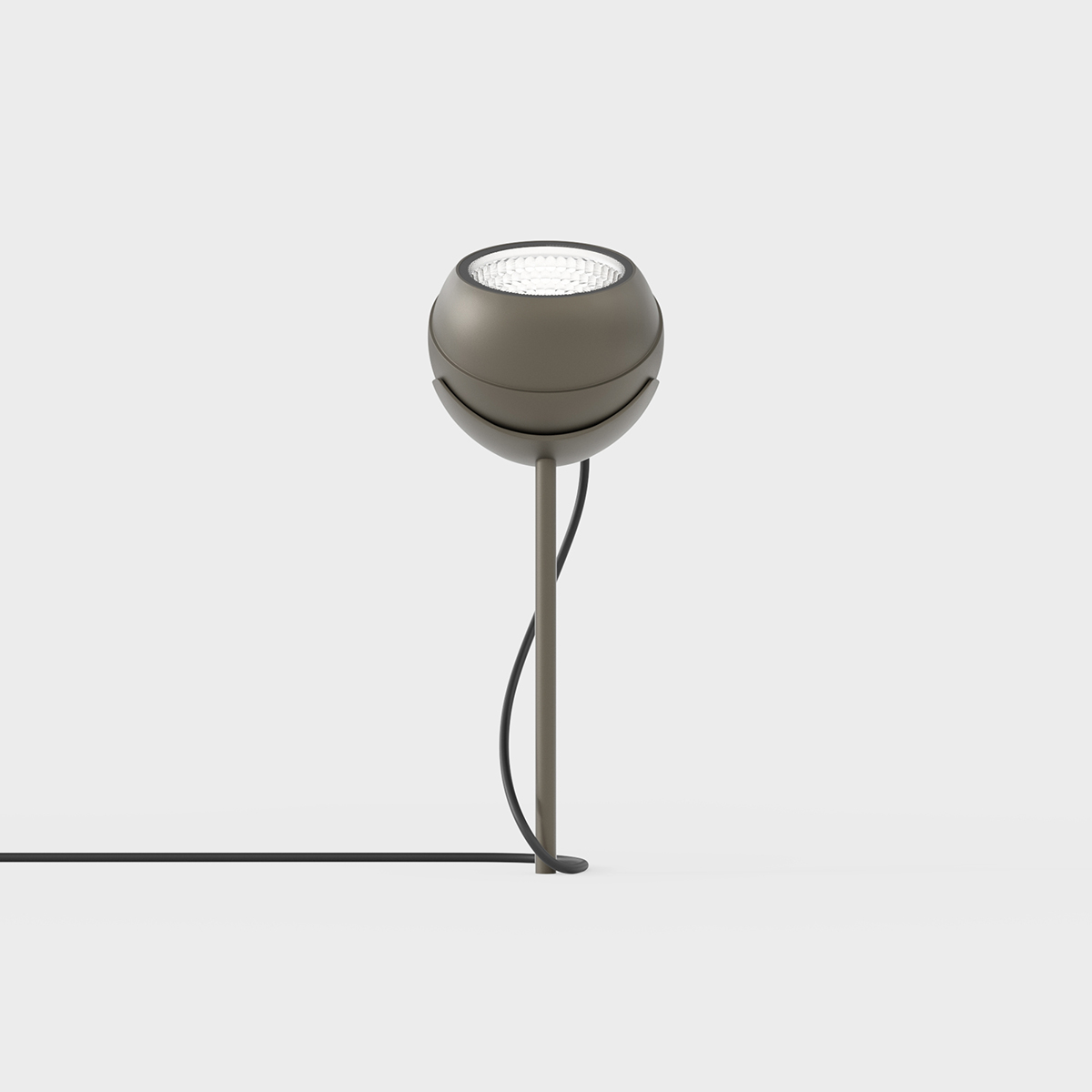 IP44.DE Shot LED Bodenleuchte mit Tee-Erdspieß, 4 W, cool brown (braun)