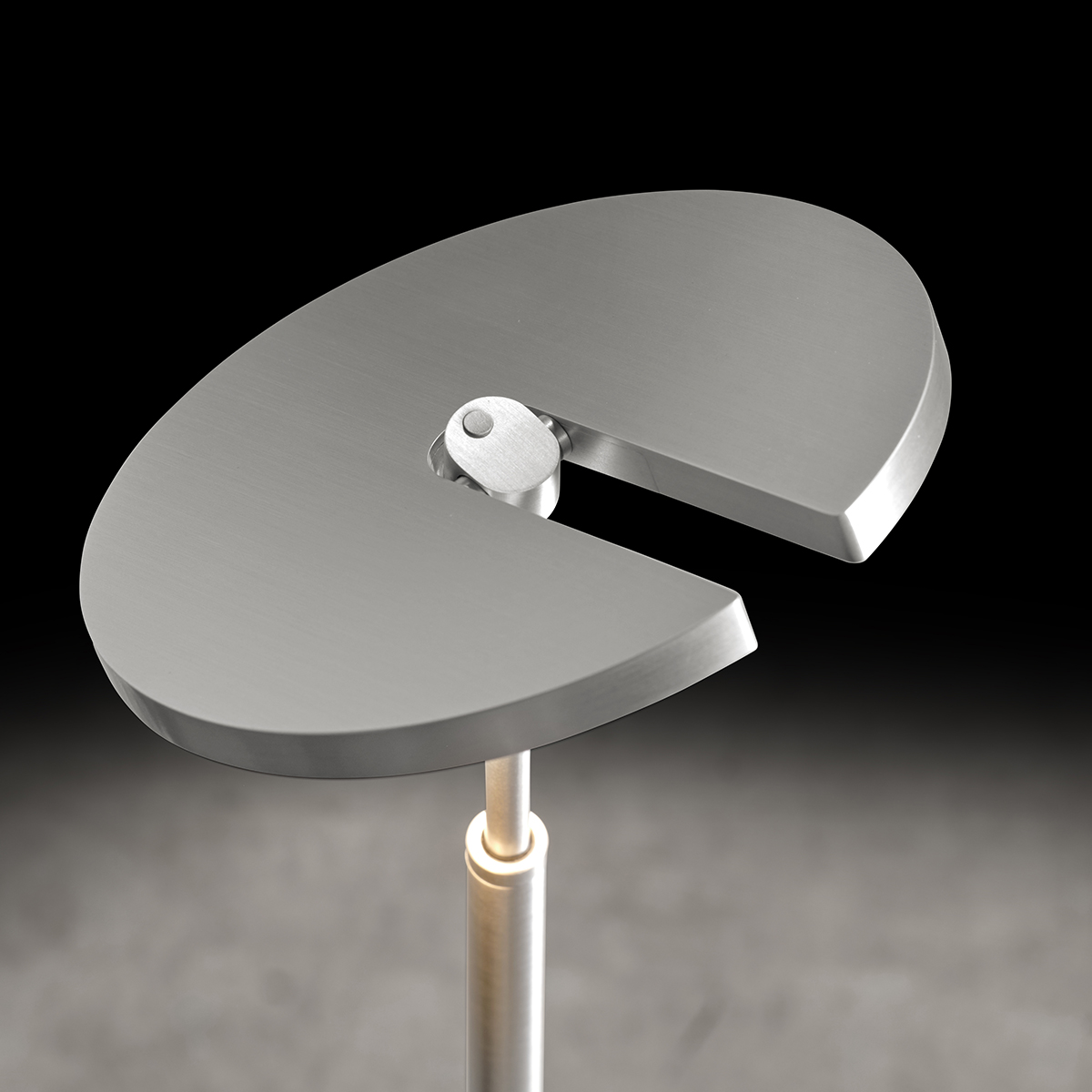 Holtkötter Supernova S LED Stehleuchte, Aluminium matt, Tastdimmer