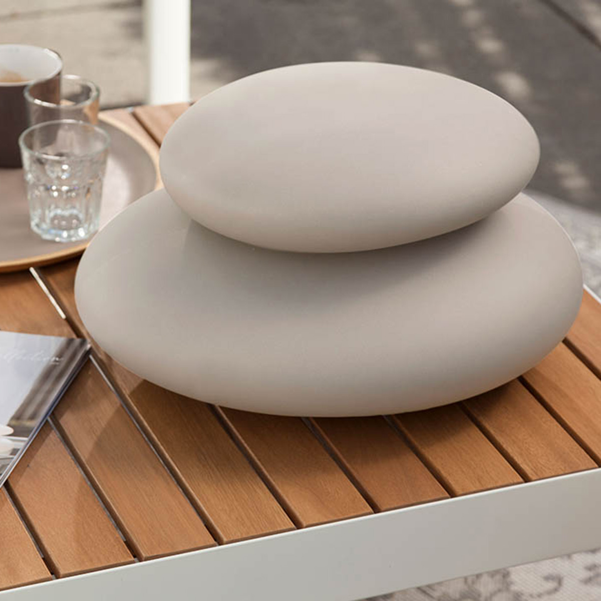 8 seasons design Shining Stone Dekoleuchte, sand