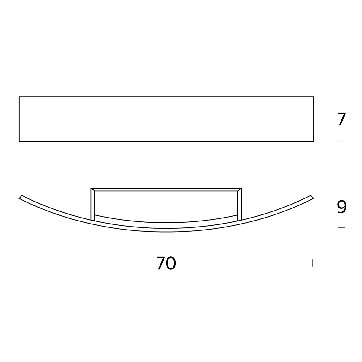 Fontana Arte Riga 70 LED Wandleuchte