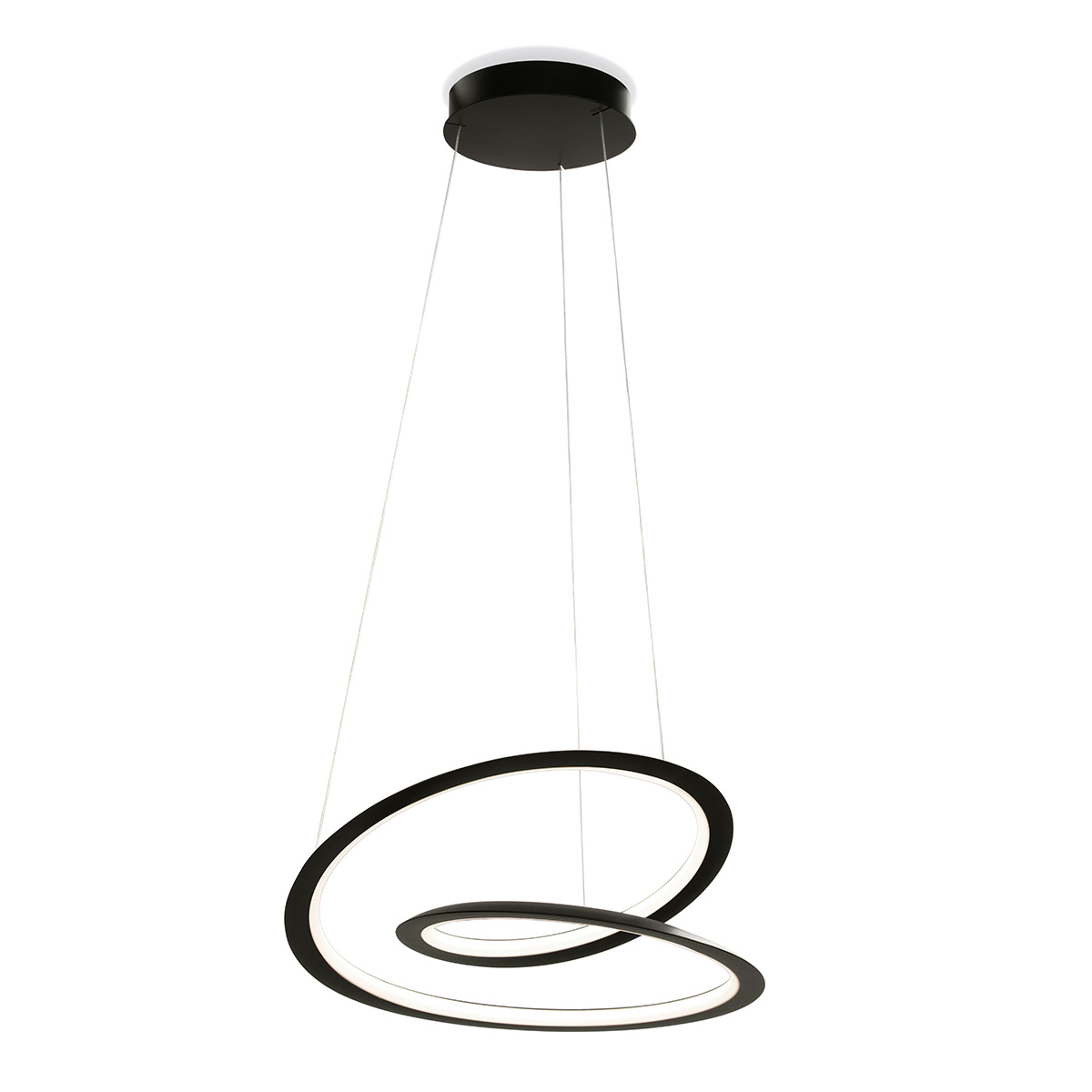 Nemo Kepler Petite LED Sospensione Downlight, mattschwarz
