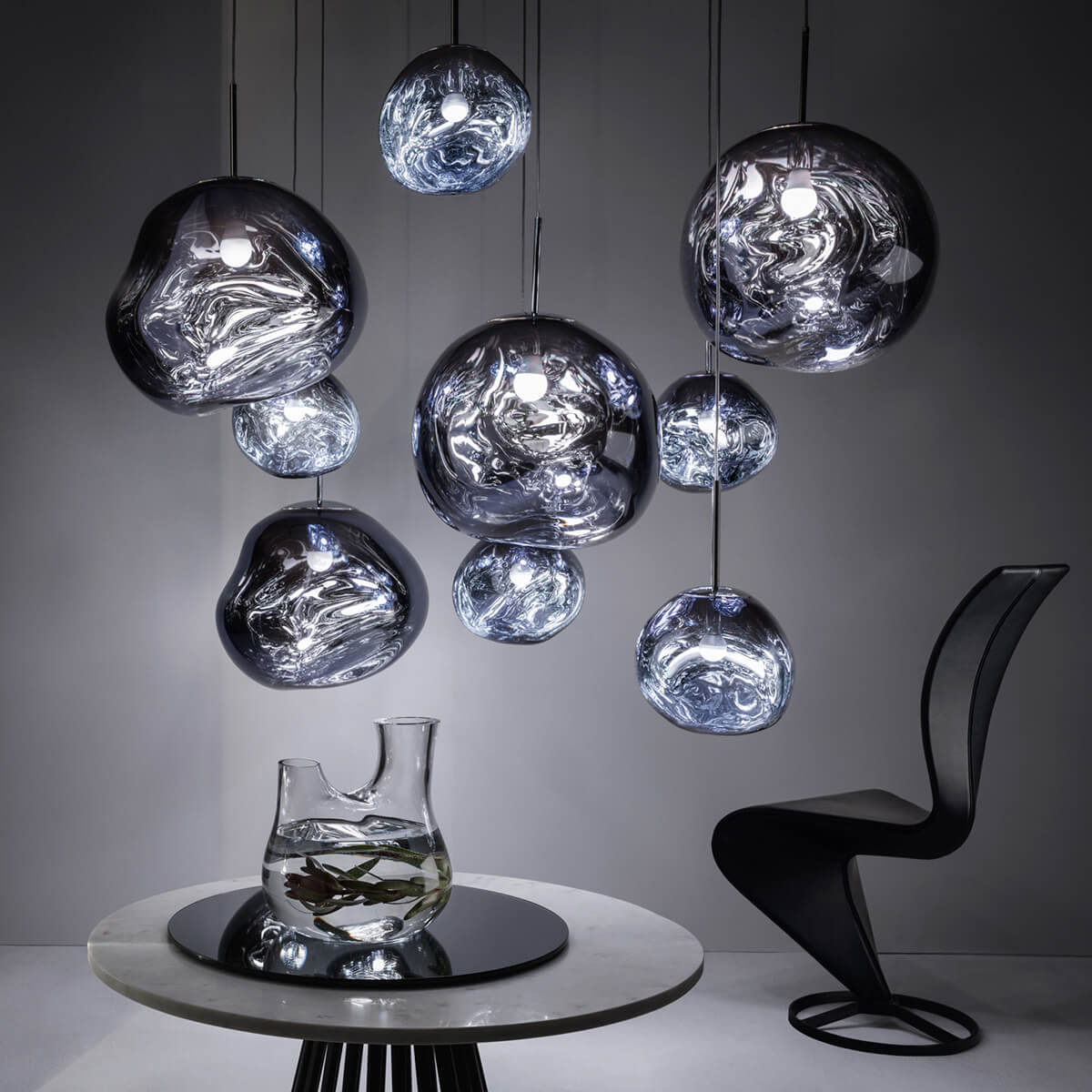 Tom Dixon Melt LED Pendelleuchte, Smoke