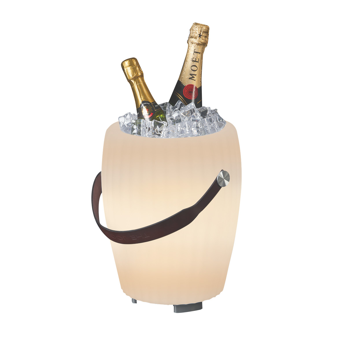 Joouls The Joouly Bowl M LED Akkuleuchte, Bluetooth Lautsprecher & Weinkühler, weiß