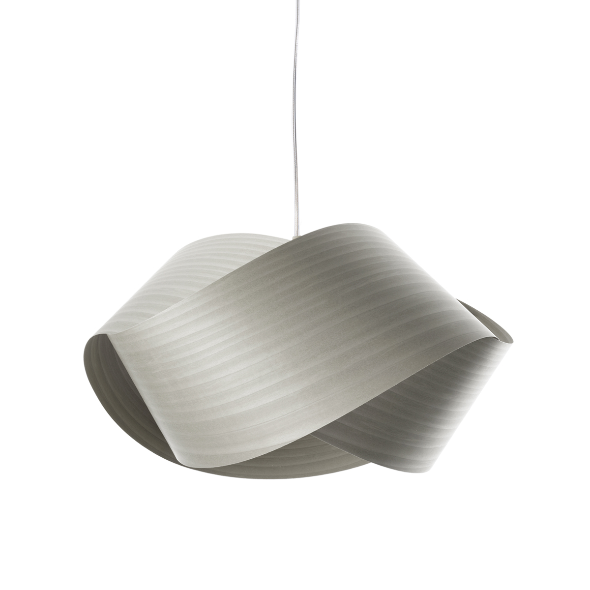 LZF Lamps Nut Pendelleuchte, Kabel: transparent, grau