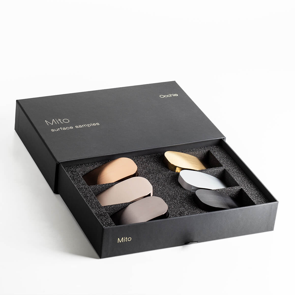 Occhio Mito Musterbox zur Leihansicht, schwarz (©Leuchtenland.com) Mito Musterbox zur Leihansicht