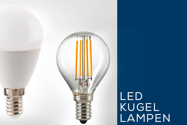 Kategoriebanner Leuchtmittel LED Kugellampen Kategoriebanner Leuchtmittel LED Kugellampen