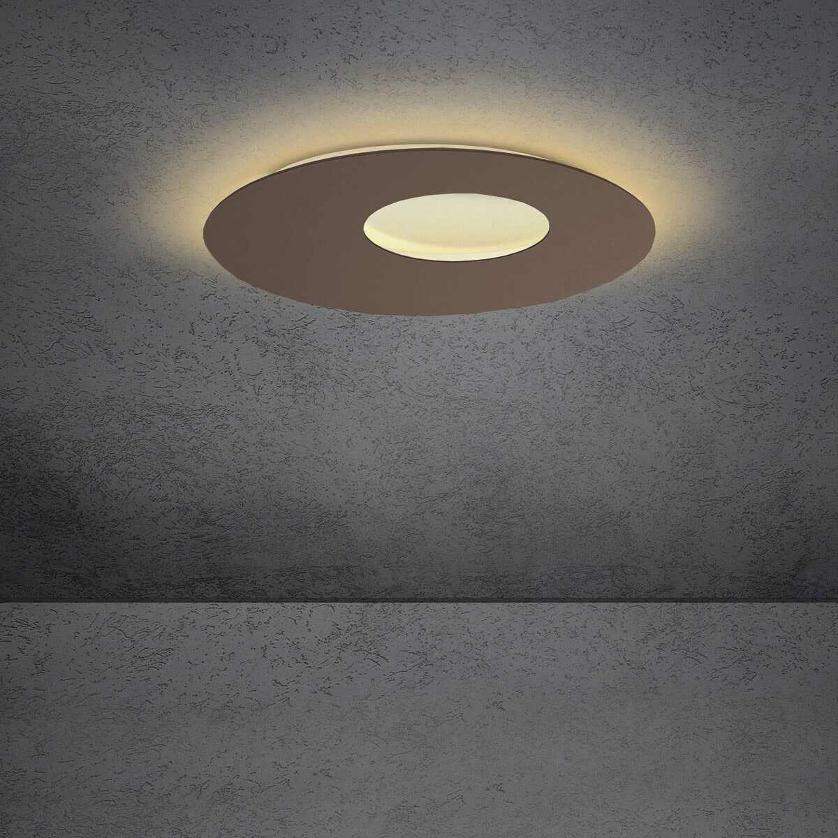 Escale Blade Open LED Wand- / Deckenleuchte, Ø: 59 cm, Bronze eloxiert