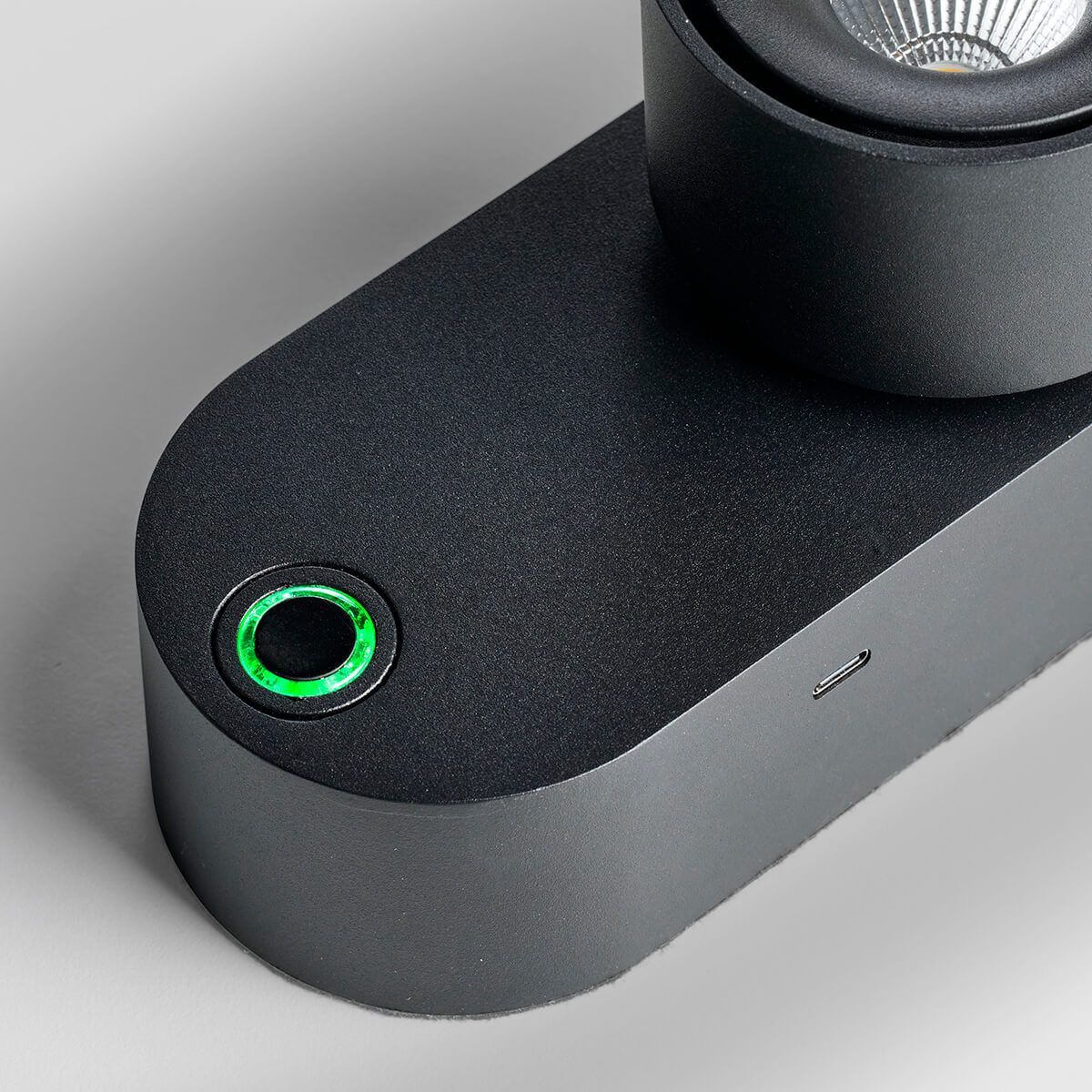 LupiaLicht Bloc LED Akkuleuchte, schwarz