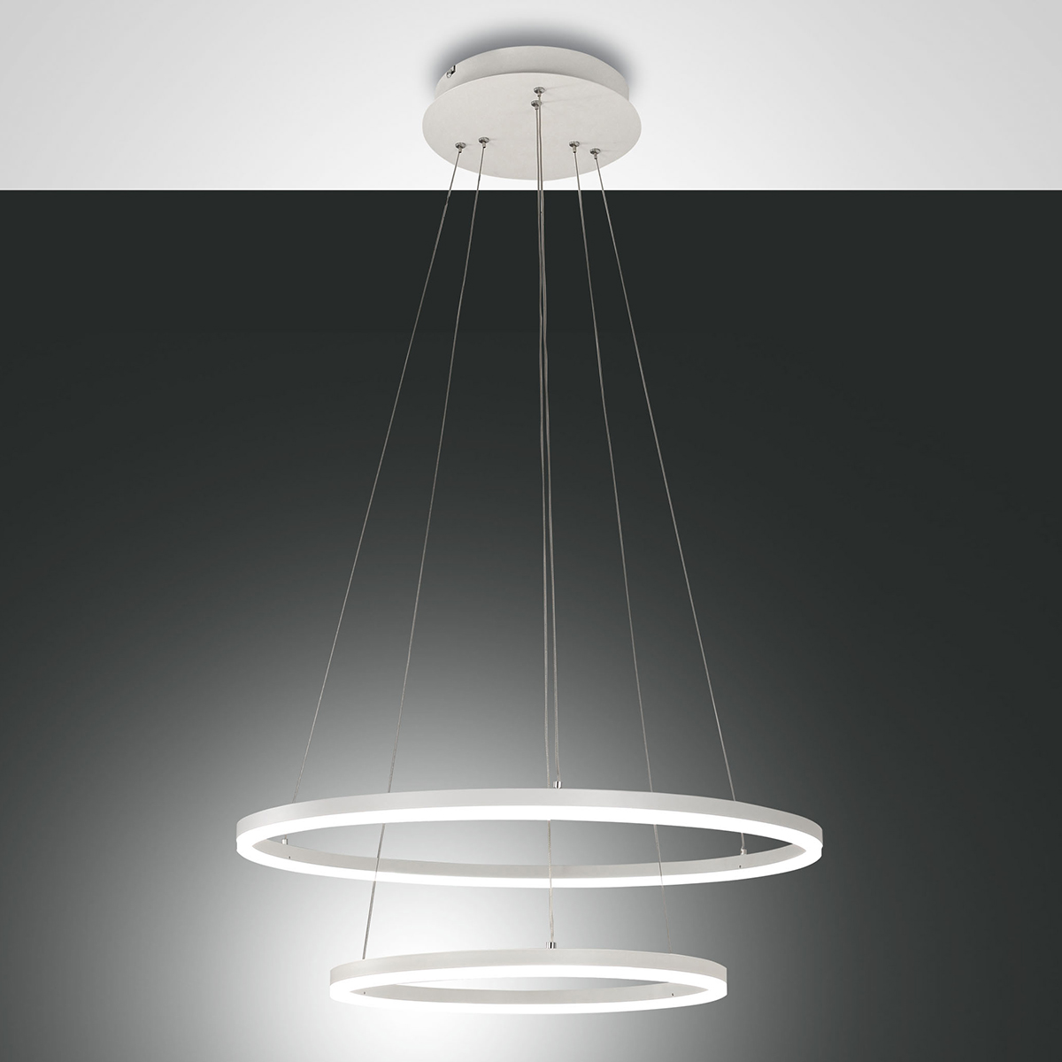 Fabas Luce Giotto LED Pendelleuchte, weiß