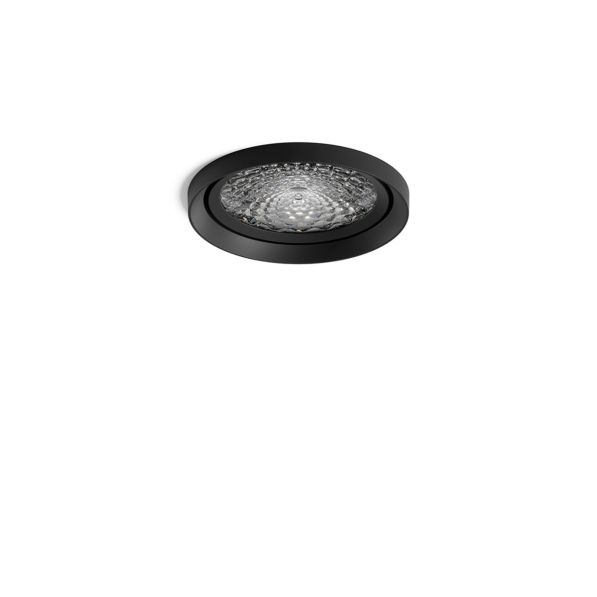 Sigor Nivo LED Decken-Einbauleuchte fix, Ø: 11,1 cm, 36°, mattschwarz