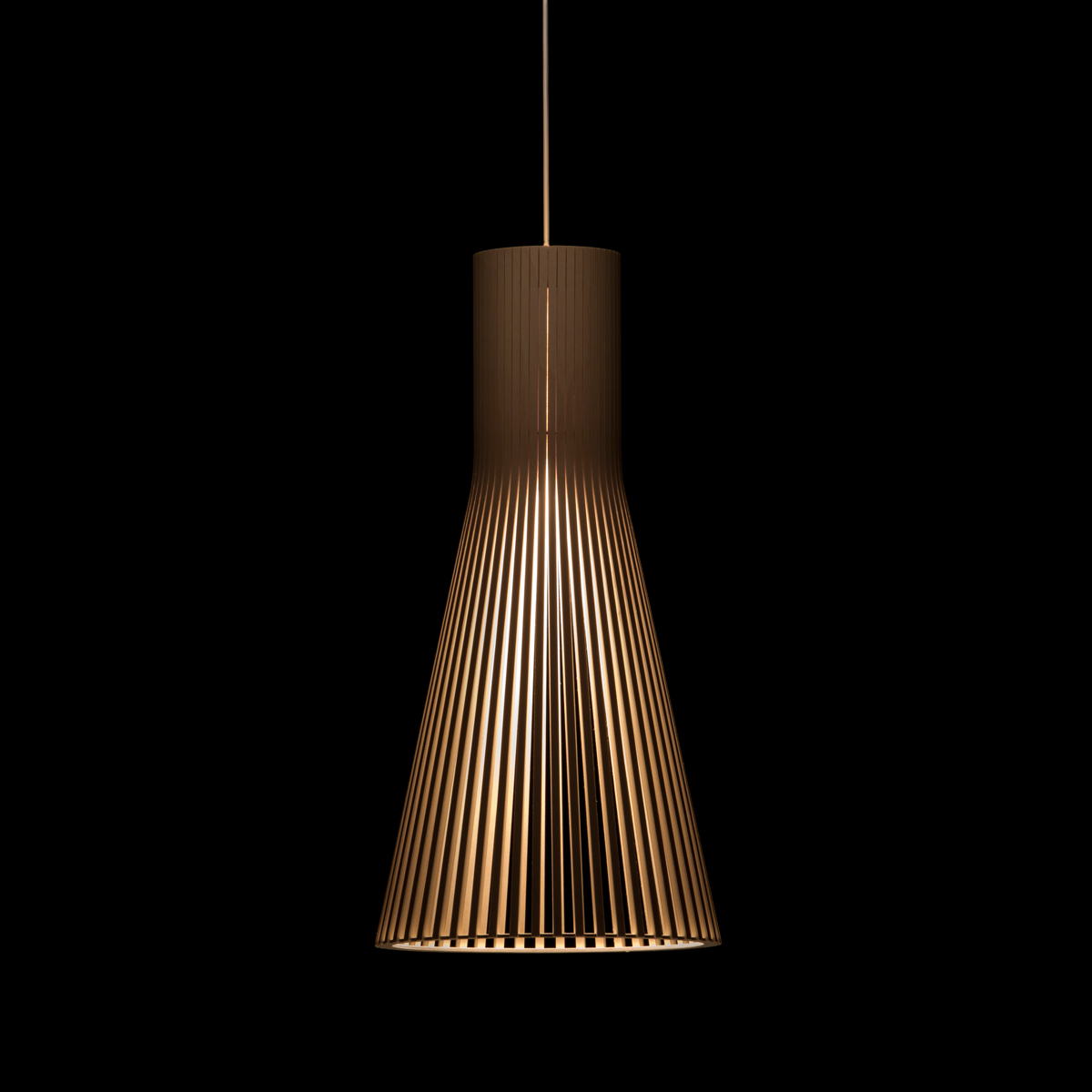 Secto Design Secto 4200 Pendelleuchte, Birke natur, Kabel: weiß