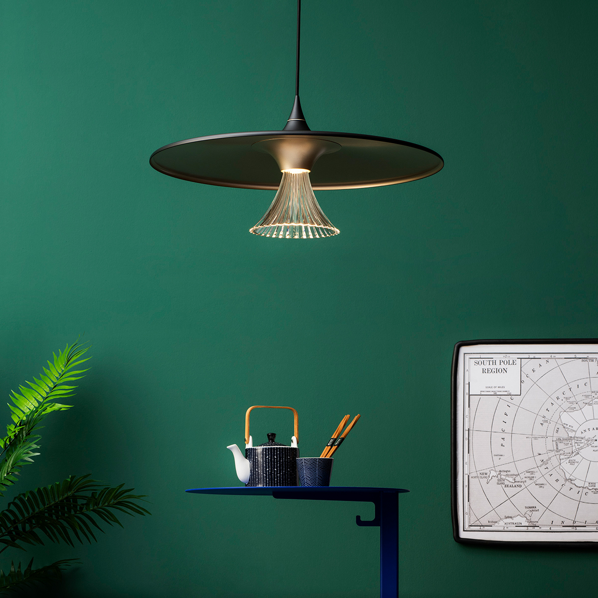 Artemide Ipno LED Sospensione, schwarz / Gold