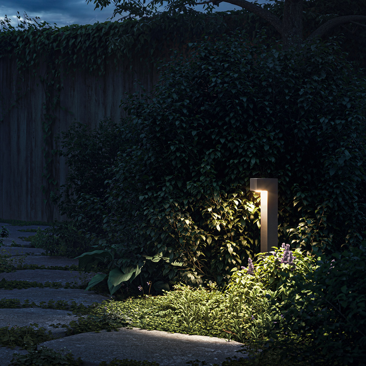 IP44.DE Como LED Pollerleuchte, cool brown (braun)