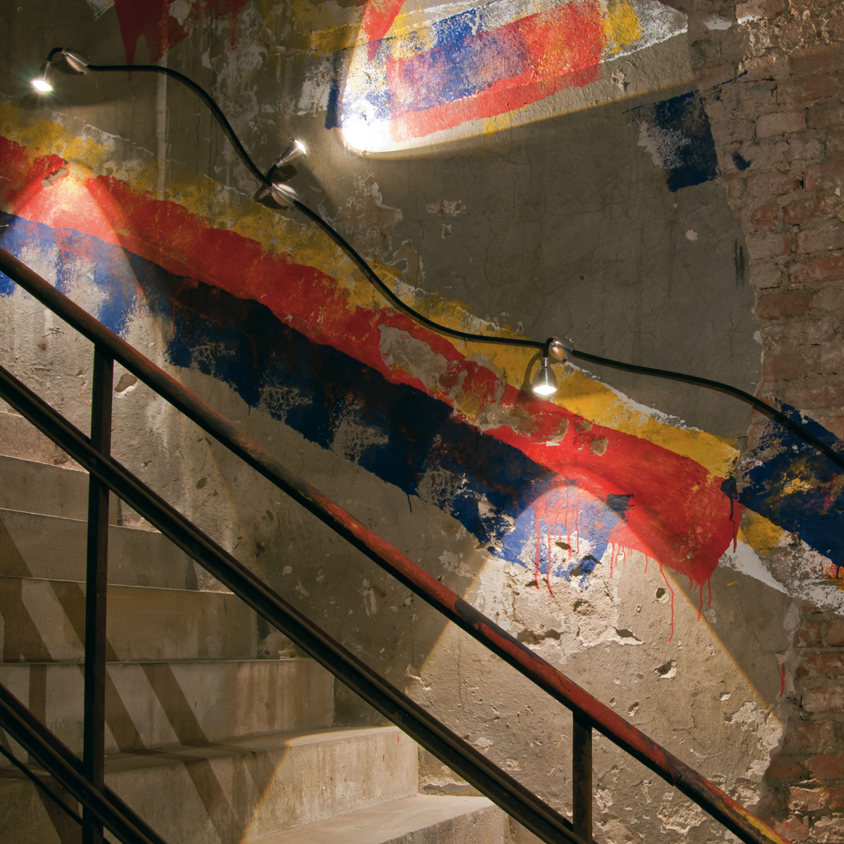 Less'n'more Athene LED Wand- / Deckenstrahler, Flexwelle: kurz, Flexwelle: schwarz