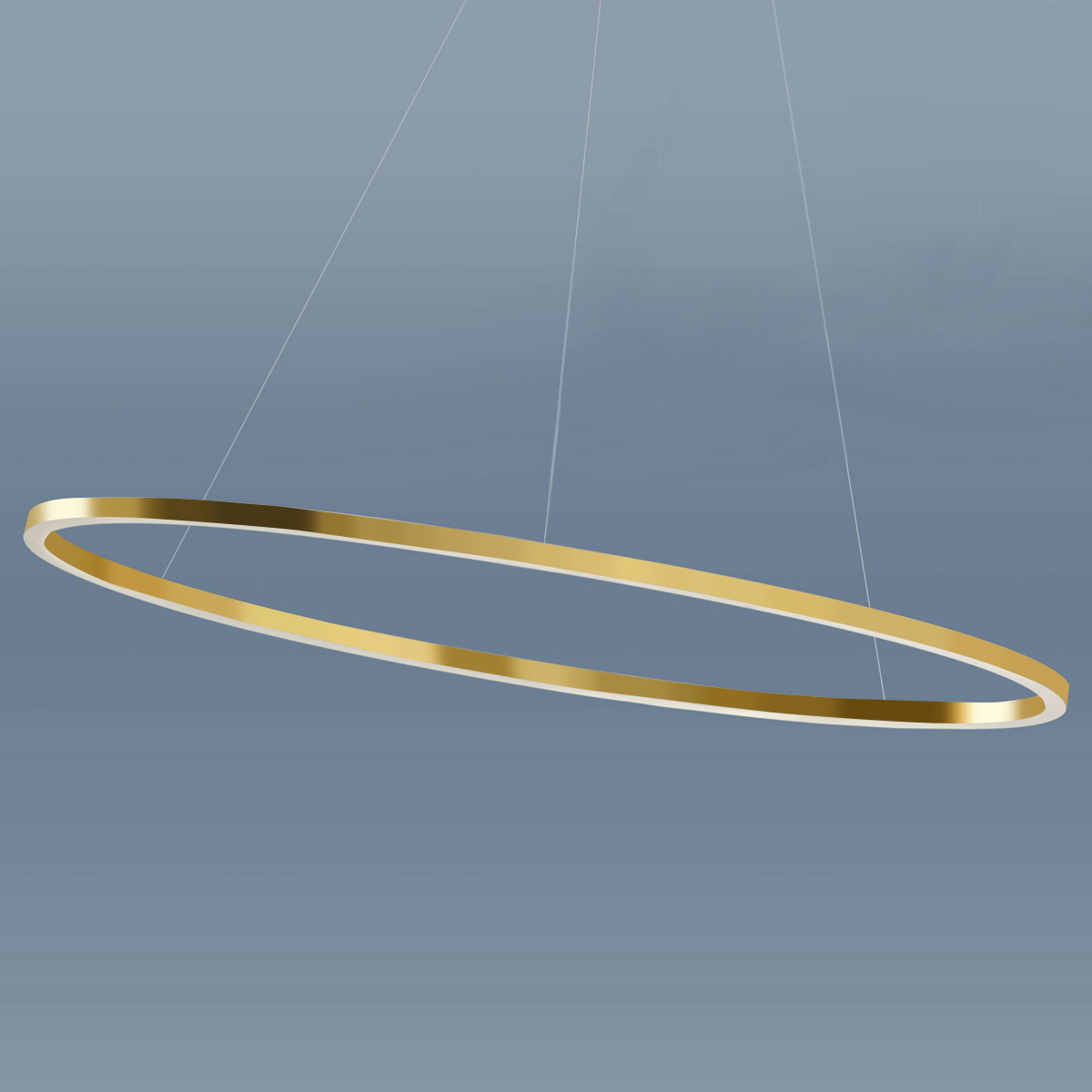 Nemo Ellisse Minor Uplight Sospensione, Abverkaufsware, golden poliert Ellisse Minor Uplight Sospensione, Abverkaufsware