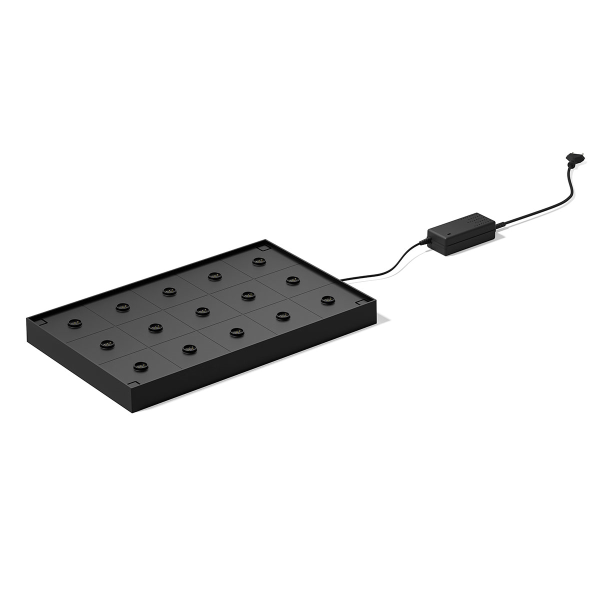 Villeroy & Boch Seoul Micro RC LED Akkuleuchte, eine 15-fach Ladestation zum Aufladen mehrerer Leuchten ist als Zubehör erhältlich 15-fach Ladestation für Seoul & Neapel Micro