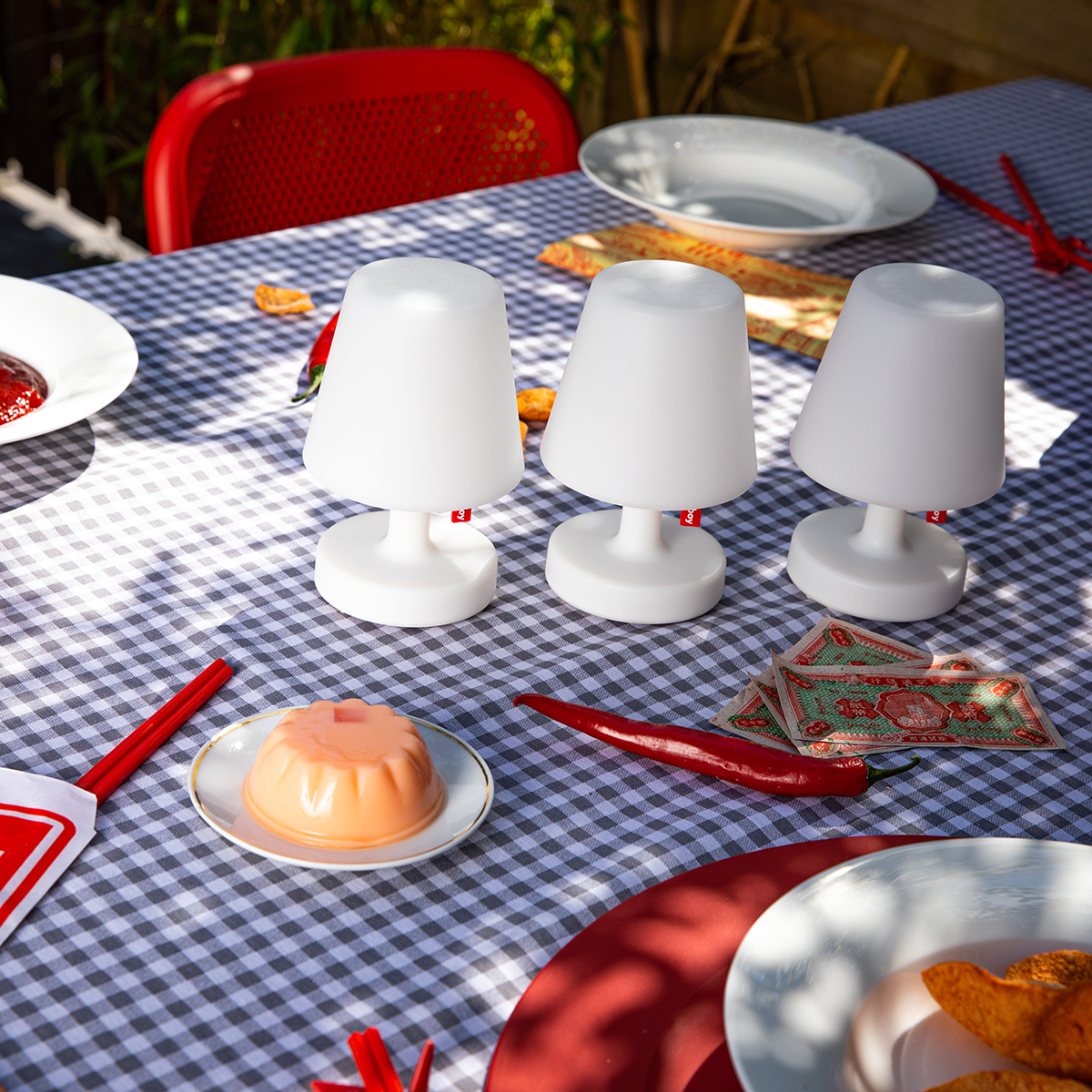 Fatboy Edison the Mini LED Akkuleuchte, 3er-Set, weiß