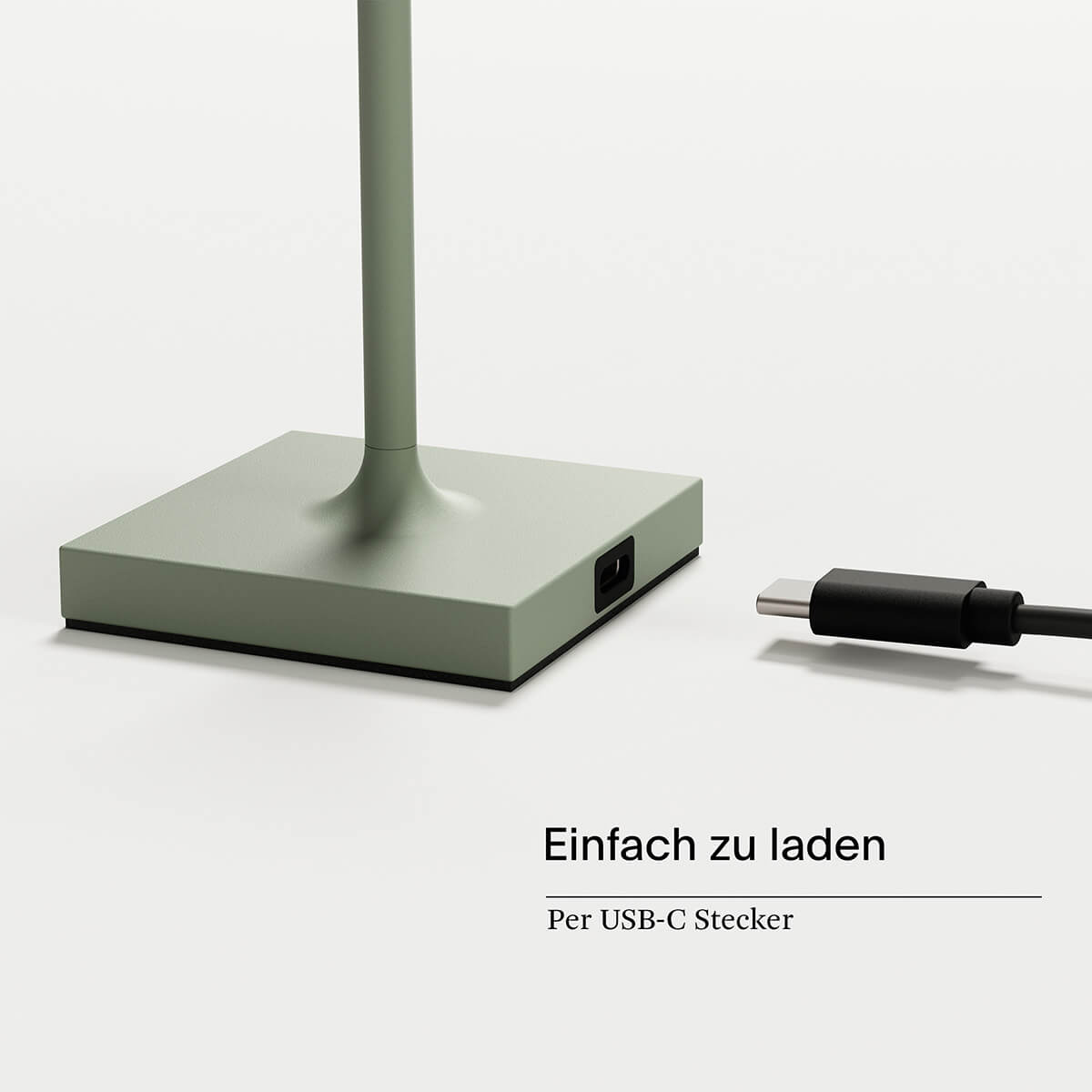Sigor Nuindie pocket LED Akkuleuchte, Flex-Mood, salbeigrün, USB-C-Anschluss