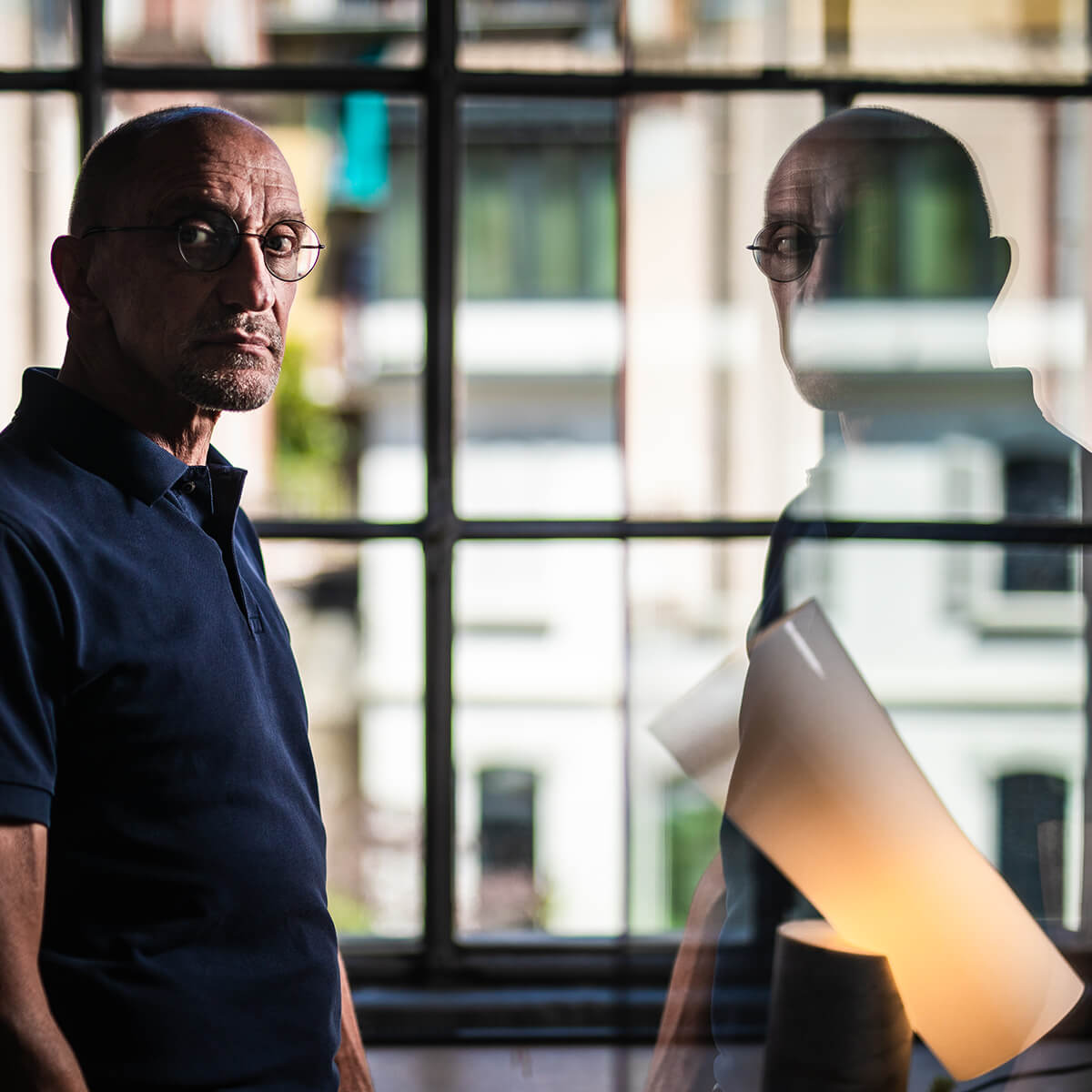 Foscarini Nile Tavolo, Carrara-Marmor weiß, mit Designer Rodolfo Dordoni