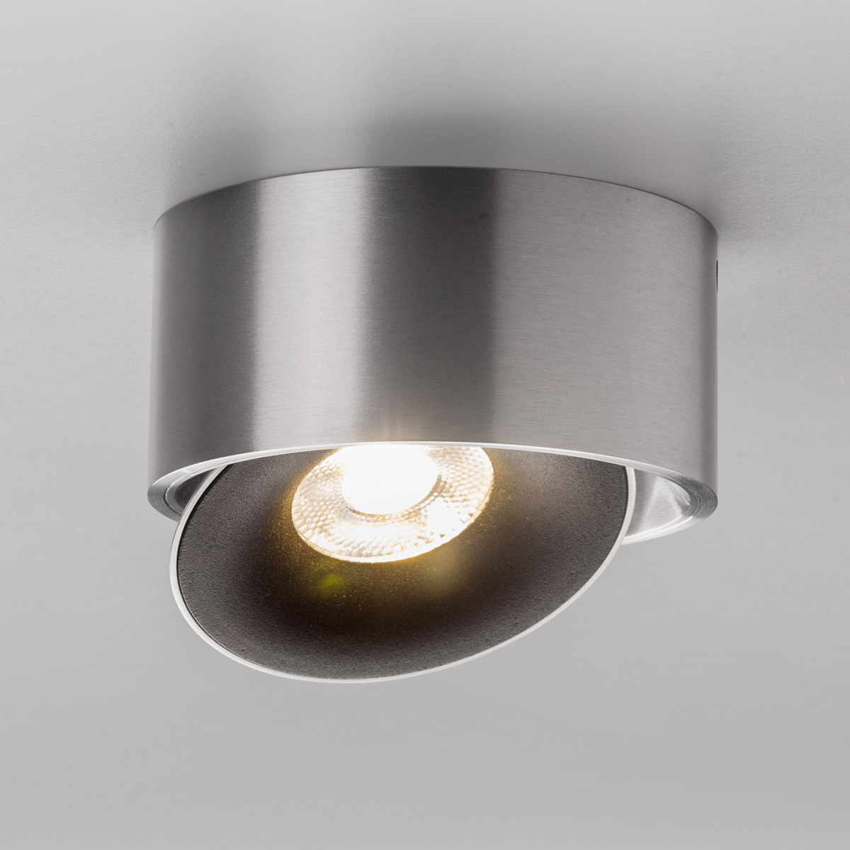 LupiaLicht Saturn LED Deckenstrahler, 3000 K, Aluminium matt