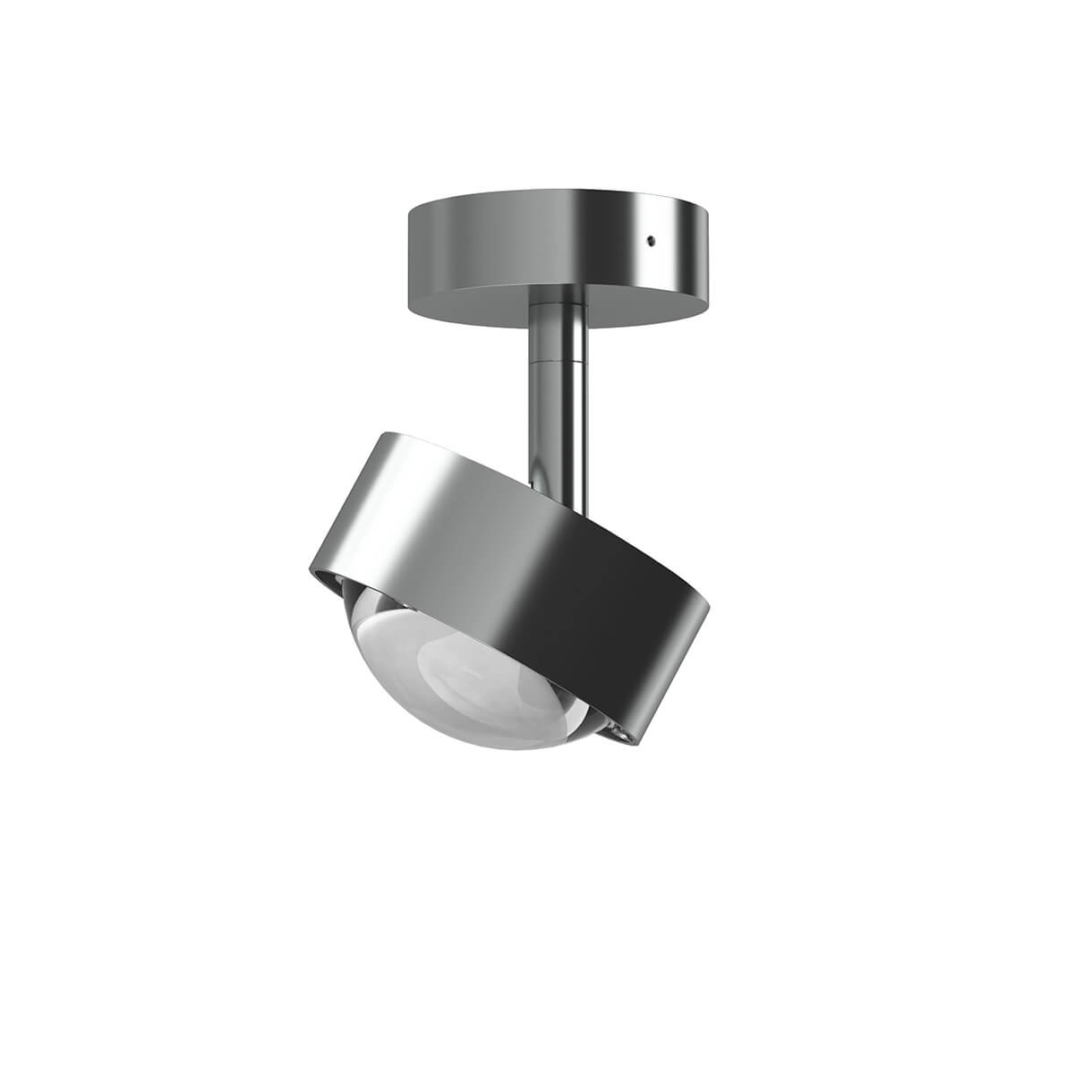 Top Light Puk Mini Turn Downlight LED Deckenleuchte, Gehäuse, Chrom matt, mit Linse klar (nicht inbegriffen)