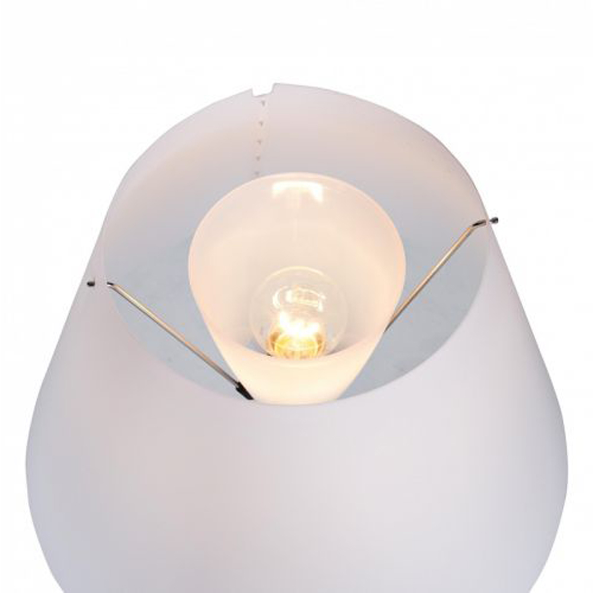 Luceplan Costanza Tavolo Teleskop mit Touchdimmer und Diffusor, Alu, Schirm: weiß, mit Costanza Diffusor (Leuchtmittel nicht inbegriffen)