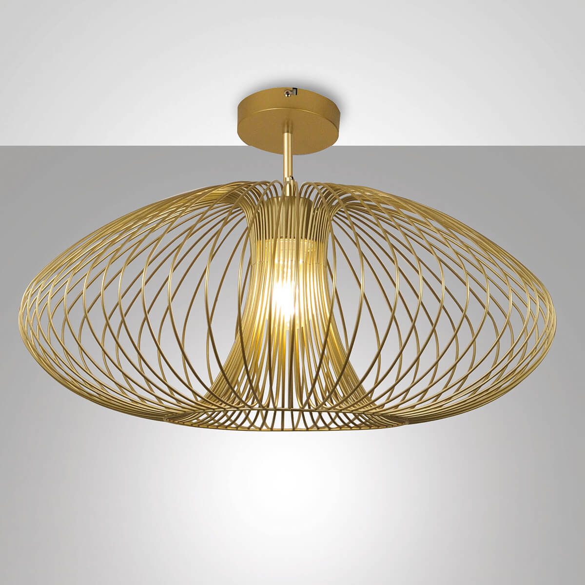 Fabas Luce Fassa Deckenleuchte Gold edelmatt