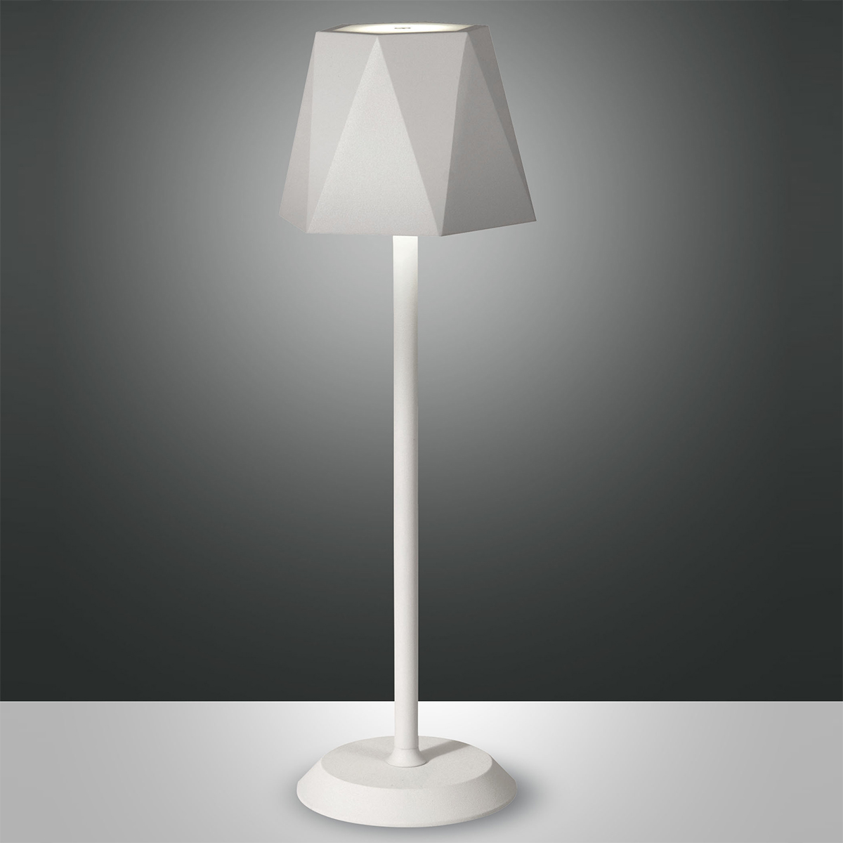 Fabas Luce Katy LED Akkuleuchte, weiß