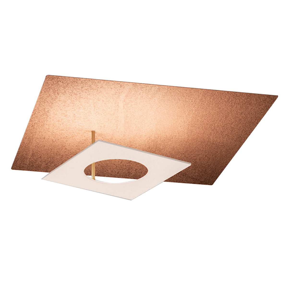 Icone Petra 66 LED Wand- / Deckenleuchte, Kupfer / weiß