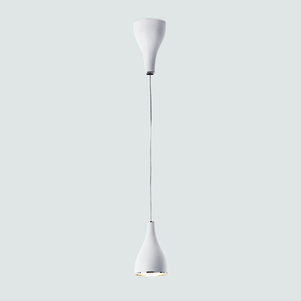 Serien.lighting One Eighty Suspension mit Höhenverstellung, S, Ø: 11,5 cm, weiß lackiert