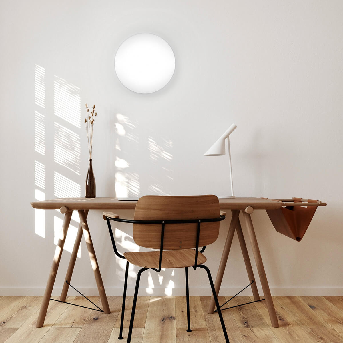 Peill+Putzler Ciclo Wand- / Deckenleuchte, Ø: 40 cm, Opalglas