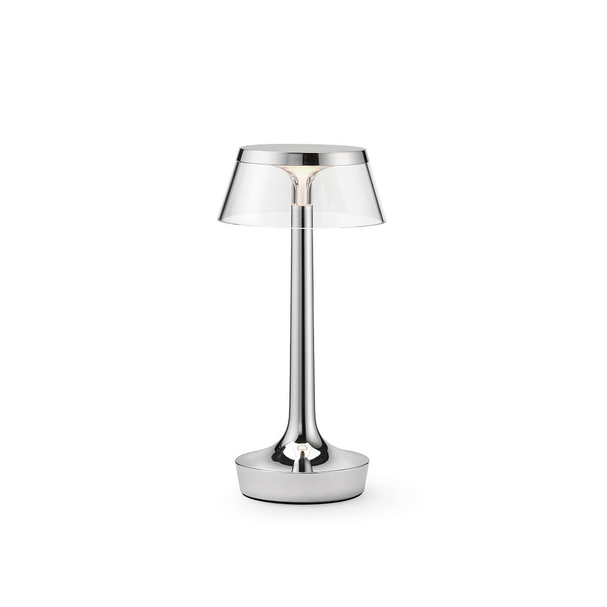 Flos Bon Jour Unplugged LED Akkuleuchte, Chrom