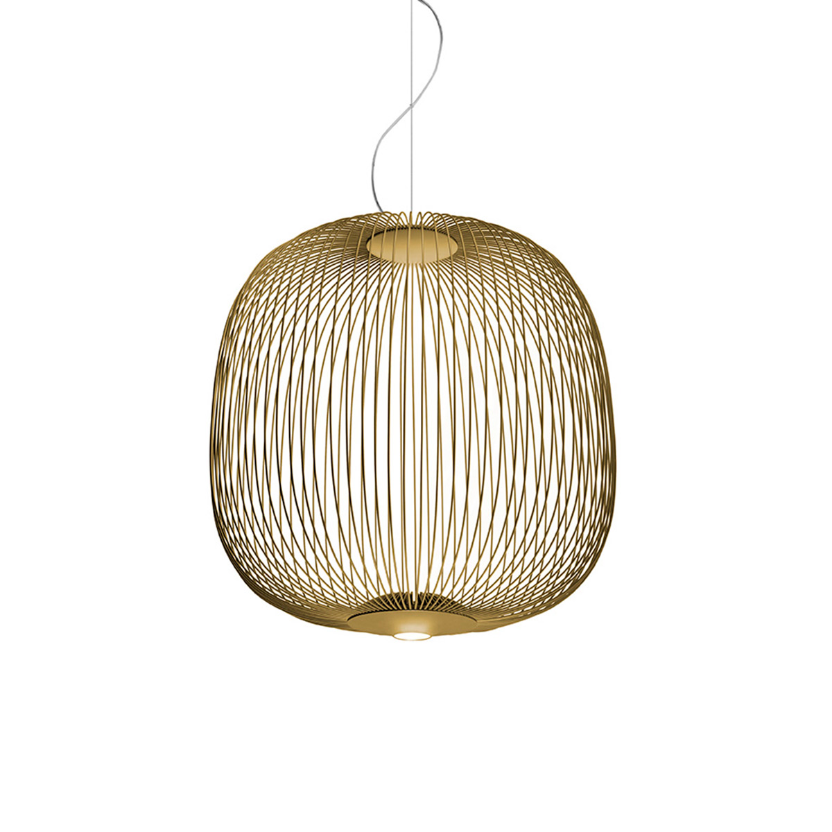 Foscarini Spokes 2 LED Sospensione, dimmbar, oro (Gold)