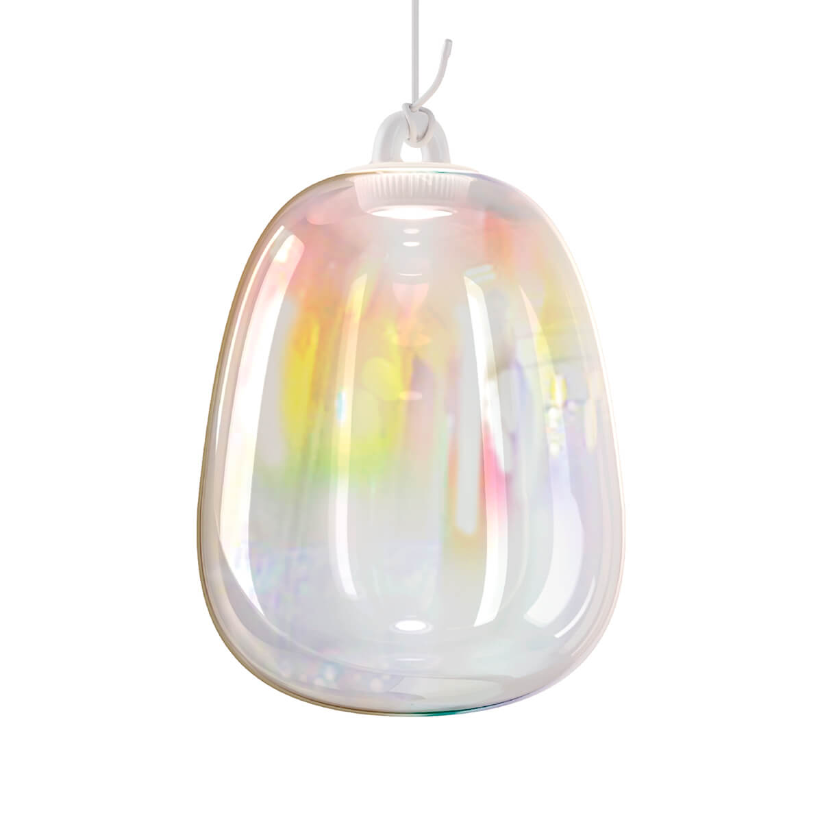 Lodes Oblò Large LED Pendelleuchte, irisierend
