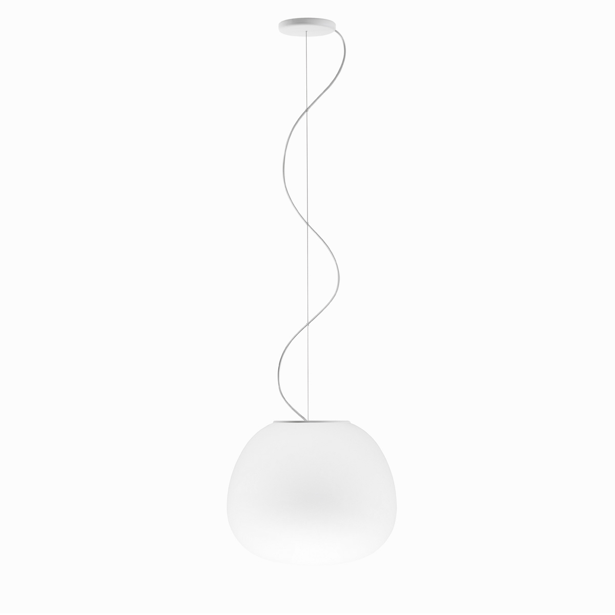Fabbian Lumi Mochi Pendelleuchte, Ø: 38 cm, weiß