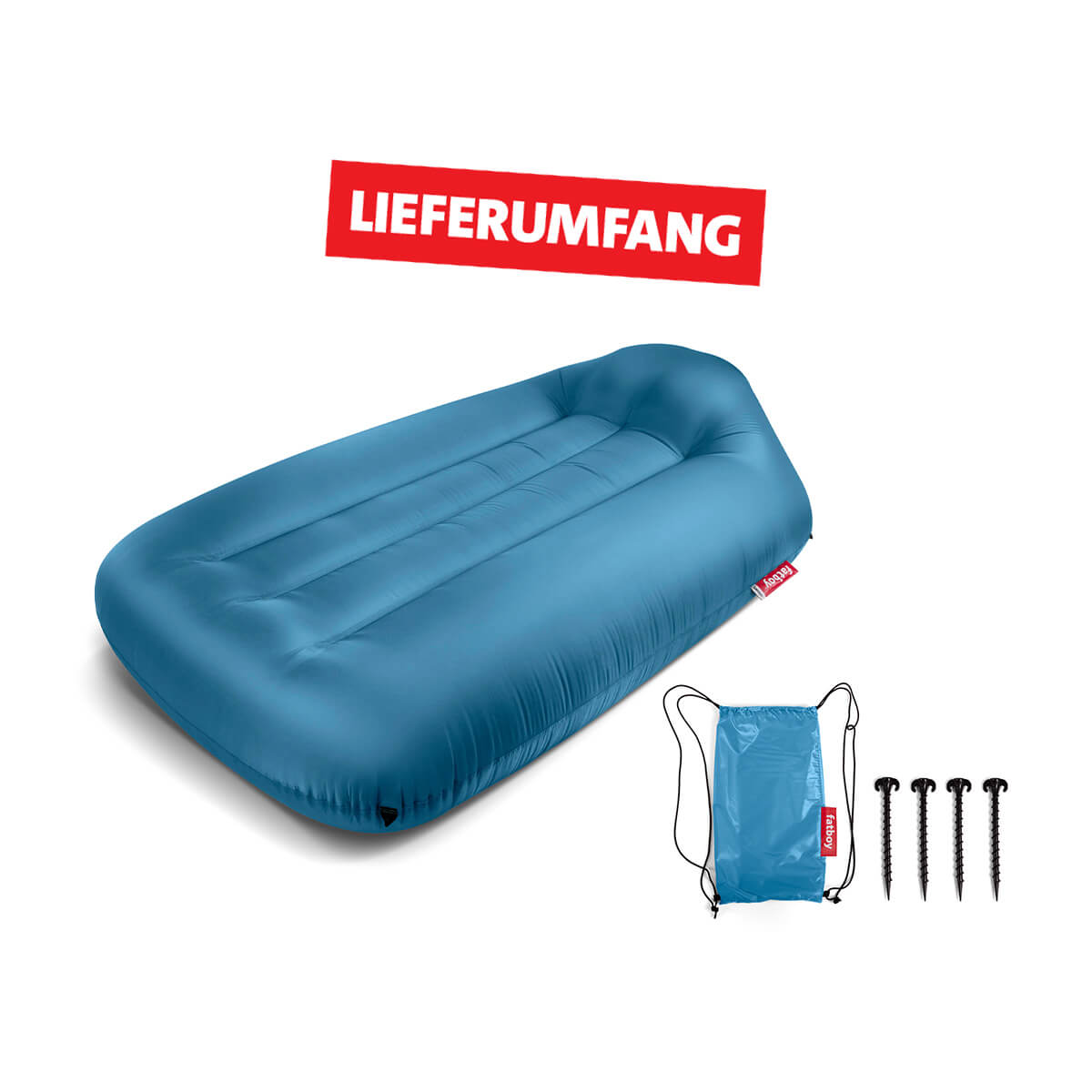 Fatboy Lamzac L 3.0 Luftsofa, Sky blue (hellblau), Lieferumfang