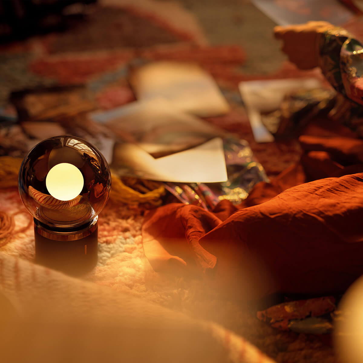 Occhio Luna pura LED Akkuleuchte, Gold