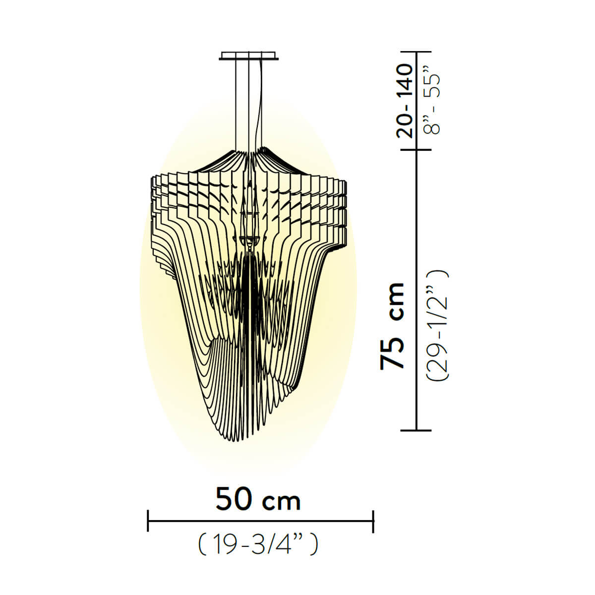 Aria Suspension Small Pendelleuchte
