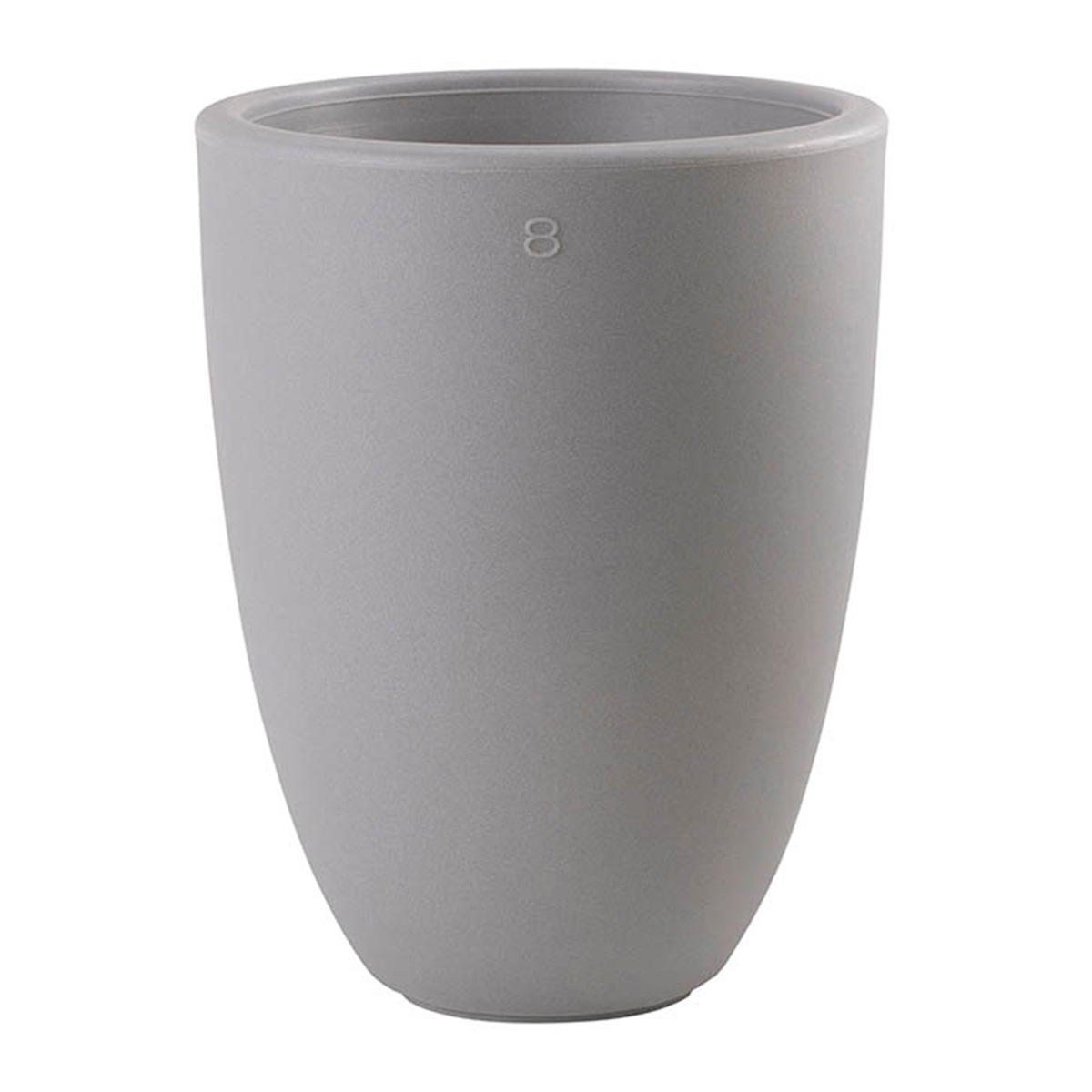 8 seasons design Shining Curvy Pot M Dekoleuchte, grau (ausgeschaltet)