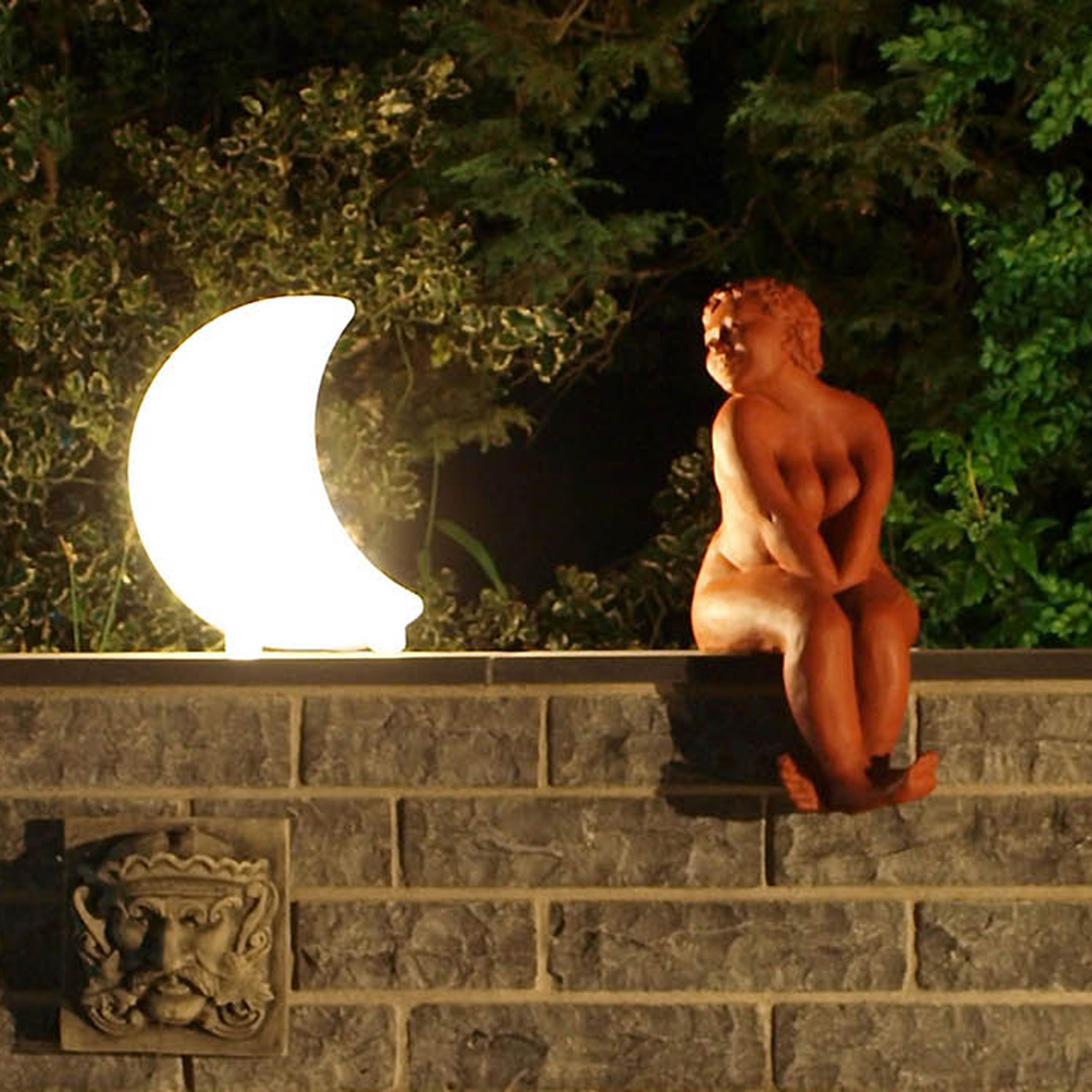 8 seasons design Shining Moon Dekolechte, weiß
